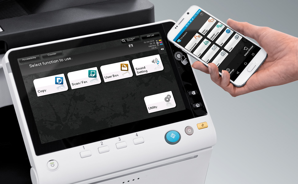 Mobile and Cloud Connectivity - bizhub C658/C558/C458 | KONICA MINOLTA