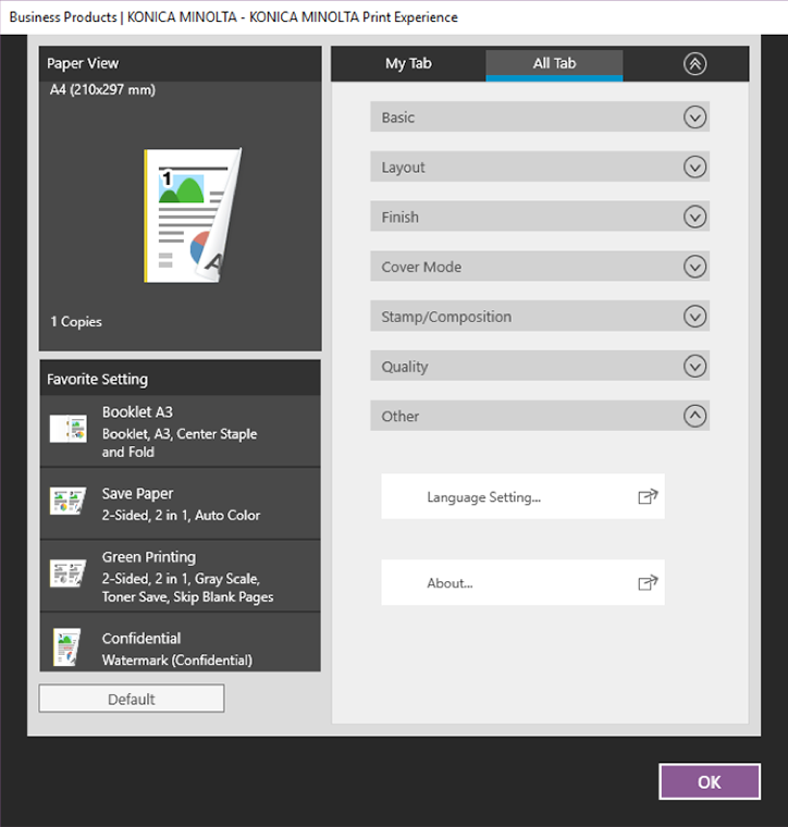 V4 Universal Print Driver Screen shot 04